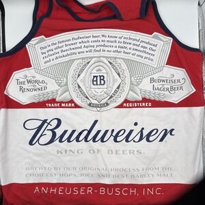 Budweiser Tank Top Men's Size XXL Red Officially Licensed Anheuser-Busch 2018